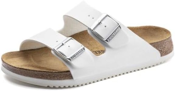 Birkenstock Arizona Semelle Professionnelle Unisexe Adulte Super Grip Birko Flor Blanc EU(40)