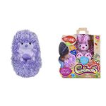 Curlimals Higgle The Hedgehog Interactive Hedgehog Soft Toy & Bibi The Bunny Interactive Rabbit Soft Toy With Over 50 Sounds And Reactions Responds To Touch Cuddly Fun Woodland Animal, Pink