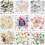 402 PCS Inspirational Quote Stickers, Colorful Water/Tear Resistant Vinyl Stickers Removable Laptop Skateboard Suitcase Computer Phone Planner VSCO Stickers for Adults Girls Women (20 Sheets)