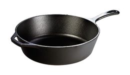 Lodge L10DSK3 12" Deep Cast Iron Skillet, Black, 12"