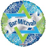 Bar Mitzvah 17" Mylar Balloon Bulk (5 Pack)