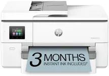 HP OfficeJet Pro 9720e Wide Format Wireless All-in-One Color Inkjet Printer, Print, scan, Copy, ADF, Duplex Printing Best-for-Office, 3 Months of Instant Ink Included, AI-Enabled (53N95A)