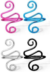 Vodolo Crochet Ring,4PCS Adjustable Yarn Tension Ring for Crocheting Peacock Shape Knitting Loop Open Finger Ring for Mother Grandma Thanksgiving Presents Finger Yarn Guide Crochet Accessories Gift