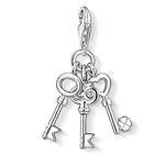 Thomas Sabo Women Charm Pendant Keys Charm Club 925 Sterling 0749-001-12