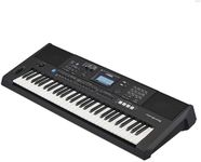 Yamaha PSR-E473 Portable, Versatile Digital Keyboard with 61 Touch-Sensitive Keys, in Black