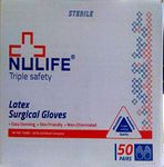 Nulife Latex Surgical Gloves No.7.5 Pack Of 50 Pairs, Multicolor