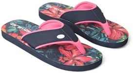 Animal Swish Womens AOP Recycled Flip Flops - Slip-on, Lightweight Sandals with Soft padded upper straps - For Spring, Summer, Beach & Outdoors Dark Blue Adult Shoe Size 5