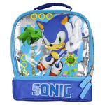 Sonic The Hedgehog I'm Outta Here Dual Compartment Insulated Lunch Box Bag Tote