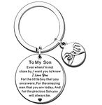 TTOVEN Son Gifts Son Keyring Son Birthday Gifts from Dad Mum