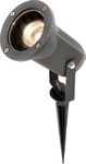 Knightsbridge IP54 Directional Garden Spike/Wall Spotlight, Aluminium, GU10, 50 W, Black