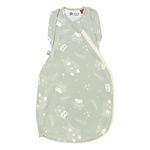 Tommee Tippee Swaddle Bag for Newborns, 0-3m, 1.0 Tog for 20-24°C, Woodland Gro Friends Sleeping Bag, Soft Cotton-Rich Fabric, Healthy Hip Development Design, Bottom to Top Zip