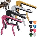 Guitar Capo, 4pcs Capo with 8pcs Gu