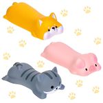 3 Pcs Cute Wrist Rest Support for Mouse Keyboard Computer Kawaii Mouse Pad Cat Pig Dog Animal Design Computer Arm Rest Pillow Rest Cushion Mat for Laptop Computer Desk Office Supplies