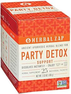 Herbal Zap Party Detox Instantly Dissolving Herbal Supplement Per Box, Lime and Ginger, 25 Count