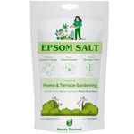 Happy Squirrel Epsom Salt for Plants | 100% Organic Mineral Plant Fertilizer | Helps Plants to Grow Bushier with Greener Leaves | Promotes Flowering and Fruits (900)