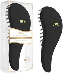 Detangling Brush for all types hair, Detangle Hair Brush for Curly Hair, Straight, Dry & Wet Hair - Detangling Hair Brush for Kids, Women, & Toddlers (BLACK)