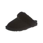 BEARPAW Women's Loki Black Size 8 | Women's Slippers | Women's Shoes | Comfortable & Light-Weight