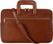 Time Resistance Slim Leather Briefc