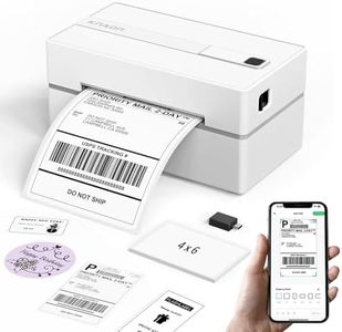 KNAON Bluetooth Thermal Shipping Label Printer, 4x6 Wireless Thermal Address Label Printer for Small Bussiness, Compatible with iPhone,Android,Windows,Mac,Chromebook –Works with eBay Shopify USPS&More