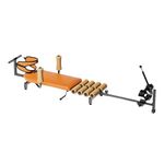 ZWDMAER Back Stretch Traction Table, Cervical Back Stretcher Traction Bed for Tension Relief, Back Decompression up to 130 kg Weight Capacity, Adjustable Length from 140 to 185 cm (Brown)