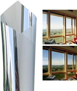 Window Film Heat Blocking, Night Privacy Window Film, Window Privacy Film, One-Way Privacy Window Film, 200x60cm/78.74x23.62 inches for Bedroom Living Room