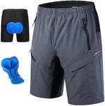 Mens Mountain Bike Shorts 3D Padded