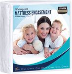 Utopia Bedding Zippered Mattress Encasement Crib - 100% Waterproof and Bed Bug Proof Mattress Protector - Absorbent, Six-Sided Mattress Cover