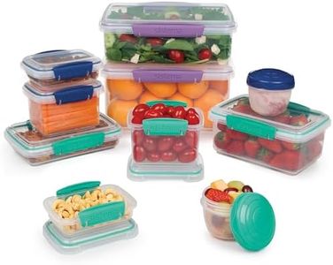 Contenitori per la conservazione degli alimenti Sistema | Contenitori per la preparazione dei pasti con coperchi, scatole per il pranzo, vaschette per spuntini e altro ancora |20 conteggi