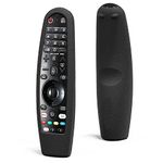 Universal Remote Control Protective Cover Compatible with LG Magic AN-MR20BA AN-MR19BA AN-MR650 AN-MR650A AN-MR600 LG Smart TV Remote Case Anti-Slip Texture Design Protector(Black)