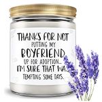 Lavender Scented Candles Gifts for Boyfriends Mom - Women Funny Gifts for Mother in Law, Birthday Gift Mothers Day Christmas&Thanksgiving Day Gifts for Boyfriend's Mom, Dad Boyfriend's Family Presents