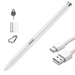 HQB-STAR Replacement S Pen for Samsung Galaxy Note10 and Note10 Plus Note 10+(Without Bluetooth)+Tips/Nibs Tweezer+Type-C Charging Cable White