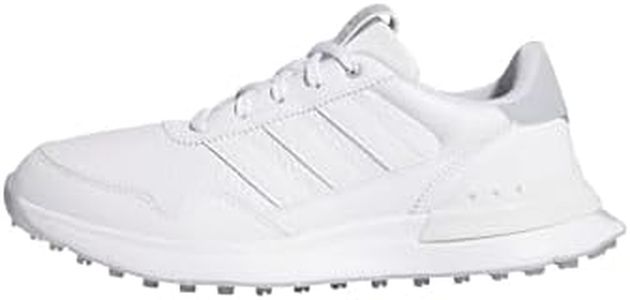 adidas Damen S2G 26 Leather Spikeless Golf Shoe, FTWR White/FTWR White/Halo Silver, 39 1/3 EU