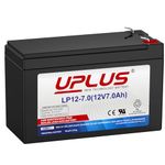 UPLUS 12V 7Ah Battery LP12-7.0, with T1(F1) Terminal, SLA Rechargeable Battery for UPS, Home Alarm, Garage Doors, Replace APC RBC17, RNC2, GP1272F2, LSLA7-12, LC-R127R2PG, NP7-12, V142401, Y7-12