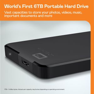 WD 2TB Elements Portable External Hard Drive – USB 3.0