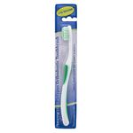 Platypus Orthodontic Toothbrush - Effectively Fights Bad Breath - Ideal for Braces - Soft, Angled Bristles for Better Access Around Brackets and Archwires - Comfortable Silicone Grip - 1 pc