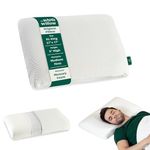 The White Willow Pillow for Neck Pain Relief-Memory Foam Pillow-Orthopedic Bed Pillow for Sleeping-Cervical Pillow for Neck & Shoulder Pain-Medium Firm Pillow for Back Pain-XL King Size-5" H