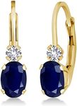 Gem Stone King 14K Yellow Gold Blue