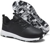 ULTIANT Womens Golf Shoes Waterproof Spikeless Lightweight Breathable Black