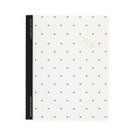 2024-2025 Sugar Paper Academic Monthly Planner, Black and Cream Swiss Dot, 12 months, August 2024 - July 2025, Month At A Glance Format