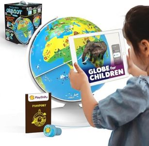 PlayShifu Globe for Children – Orboot Earth: Interactive Kids Globe with 1000+ Facts on Animals, Places & Monuments | Tech-Powered Learning Toy & STEM Gift for Kids Ages 4–10 Black Version 2025 model