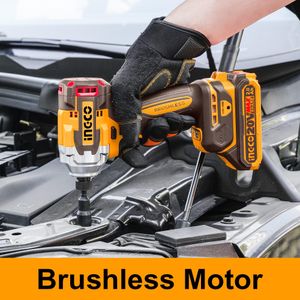 INGCO 20V Brushless Impact Driver & Drill Twin Pack – 2 Batteries, Charger