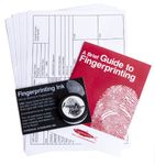 Fingerprint Kit and Ink Set With 12 Record Sheets and Guide | Perfect for Murder Mystery Parties, Forensic Science Studies, Film and TV