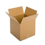 SecureShip 6 x 6 x 6 Corrugated Cardboard 3 Ply Box For Packing, Moving, Shipping, Gifting, Multi Propose Use (Pack of 50)