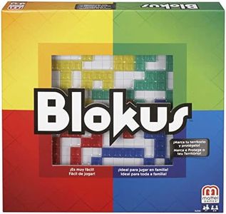 Mattel Games - Juego de Mesa Blokus - Fácil de Aprender - 21 Piezas de Color por Jugador - Entretenido - Estrategia y Desafíos - para Toda la Familia - BJV44