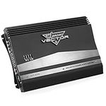 Lanzar VCT4110 4-Channel High Power MOSFET Amplifier - Slim 2000 Watt Bridgeable Mono Stereo 4 Channel Car Audio Amplifier w/Crossover Frequency,Black, White