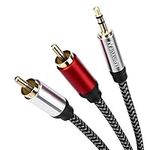 Nanxudyj 3.5mm to 2RCA Audio Cable 