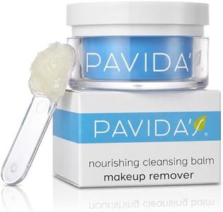PAVIDA'S Makeup Remover Cleansing Balm for Face – Melts Waterproof Makeup & SPF Without Stripping – Natural PEG-Free Vegan, Nourishes While It Cleanses – Sensitive Skin Safe – 1.7 Oz