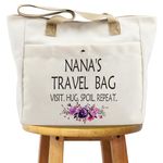 WCGXKO Grammy Mother’s Day Gift Grandma Birthday Gift Tote Bag Travel Bag For Grammy (NANA TB CA)