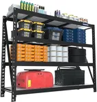 WORKPRO 68" Ultra Wide 4-Tier Metal Garage Shelving Unit, 68"W x 24"D x 65"H, 7200 LBS Capacity, Heavy Duty Storage Utility Rack, Industrial Adjustable Shelves for Shop Warehouse Basement Fish Tank