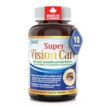 Herba Vision Care Supplement - Eye Vitamins with Lutein and Zeaxanthin – 60 Capsules | Eye Health Supplements for Sight Care | Selenium, Bilberry, Blueberry, and More | Eye Vitamins for Macular Degeneration and Vision Support | Made in Canada